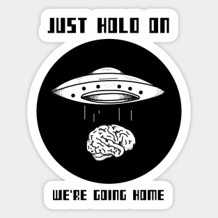 JUST HOLD ON WE'RE GOING HOME Sticker